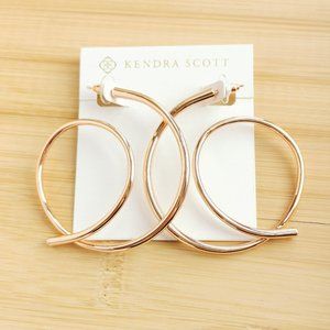 Kendra Scott Myles Hoop Earrings in Rose Gold